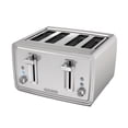 thumbnail image 1 of Black + Decker 4-Slice Extra Wide Toaster, in Stainless Steel, 1 of 5