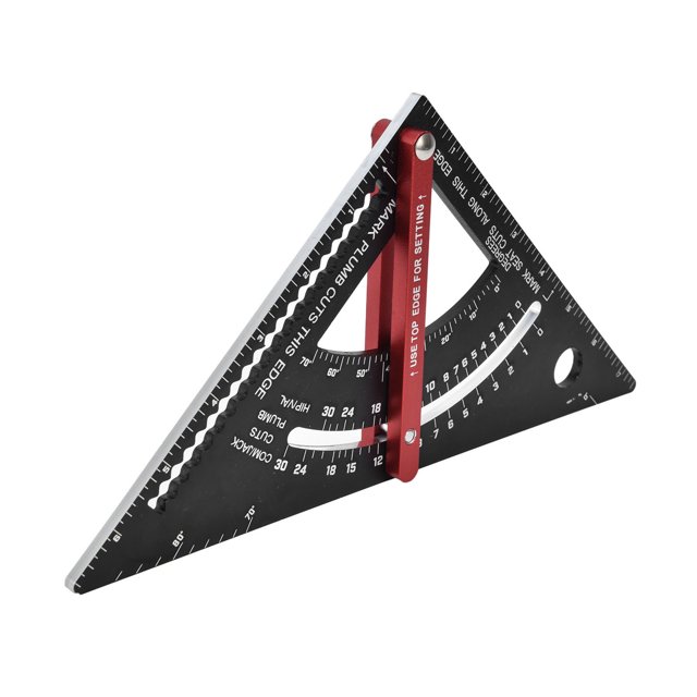 Règle de Triangle en Alliage d'Aluminium, Règle de Triangle Réglable Outils de Travail du Bois Multifonctions Règle de Triangle Réglable de Travail du Bois Meilleur dans la Classe