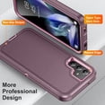 thumbnail image 4 of Dteck for Samsung Galaxy A14 5G Case, Protective Shockproof Rugged Military Drop Protection Galaxy A14 Cell Phone Cover Tough Hybrid Bumper Samsung A14 Phone Case, Purple, 4 of 6