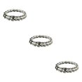 thumbnail image 2 of Thinsony Distinctive Gothic Punk Dragon Scale Bangle 48 inches Cool and Contemporary Steel 8.26 Inch 3Set, 2 of 6