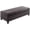 Brown, variant on HOMCOM Storage Ottoman Bench, Foot Rest with Solid Wood Legs, Brown