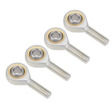 Roulement d'Extrémité de Tige 10mm, M10x1.5mm Embouts de Tige Joint à Rotule Filetage Mâle Main Gauche 4 Pcs