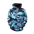 thumbnail image 1 of Innerwin Sweat à Manches Longues pour Hommes, Capuche, Sport, Cordon de Serrage, Confortable, Bleu, G, 1 of 3
