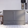 thumbnail image 4 of AFI Southampton Grand Lit Escamotable Coffre en Bois Massif avec Matelas, Gris, 4 of 18