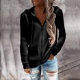 thumbnail image 1 of PVCS Casual Femmes Solide à Manches Longues Sweat à Capuche Zip Tops Dames Cardigan Manteau, 1 of 5