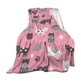 thumbnail image 2 of Cute Cats Pattern Blanket Soft And Comfortable Multifunctional Home Furnishings Suitable For Sofas Beds And Travel As A Gift, 2 of 6