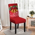 thumbnail image 4 of HOZADOIE Decorative Chairs Covers Christmas Dining Room Chair Covers Stretch Chair Slipcovers Protector Washable Kitchen Chair Cover for Dining Room Christmas Decor Holiday Party Chair Cover Red, 4 of 6