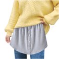 thumbnail image 2 of Jupon Demi-Long Superposé à Étages Transparent à Rayures Imprimées pour Femme, Grande Taille, 2 of 8