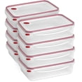 thumbnail image 1 of Sterilite Contenant Rectangulaire de Rangement pour Aliments UltraSeal de 16 Tasses, Rouge (Lot de 8), 1 of 11