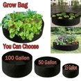 thumbnail image 3 of 100 Gallon Large Capacity Black Growing Bag Raised Garden Flower Planter Elevated Vegetable Box, 3 of 13
