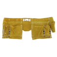 thumbnail image 1 of Harpily Tool Bag Leather Tool Belt Quick Release Buckle Carpenter Construction Work Apron Tool Storage Belt Practical Wear Storage Bag Suitable for Various Places One Size Yellow, 1 of 9