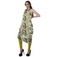 thumbnail image 4 of Moomaya Robe Kurti à une Épaule Imprimée pour Femme, Sans Manches, à Col Bénitier, Style Bohème, Tenue de Soirée de Designer, 4 of 7