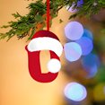 thumbnail image 1 of Fridja 26 Letters Christmas Tree Decoration Pendant, Christmas Tree Ornaments Personalized DIY Christmas Ornaments Christmas Decoration Xmas Tree Hanging Decor (U), 1 of 5