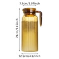 thumbnail image 2 of Oleegame 1PC Glass Bottle Acrylic Pitcher 1100ML Plastic Pitcher Clear Plastic Pitcher With Lid Heat Small Plastic Water Pitcher For Tea Lemonade Juice Milk, 2 of 4