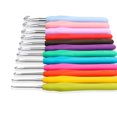 thumbnail image 1 of Crochet Hook Set with Ergonomic Handles, 12Pcs Multicolor Crochet Hooks for Arthritic Hands, Smooth Knitting Needles Kit Weave Yarn Craft Set, 2mm - 8mm, DIY Knitting Accessories for Beginners, 1 of 10