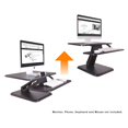 thumbnail image 1 of Boost Industries STS-DR25P 25" Sit to Stand Pedestal Desk Riser (Black), 1 of 9