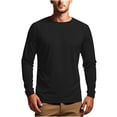 thumbnail image 2 of ylioge Mens Sun Protection T Shirts Lightweight Long Sleeve UV T-Shirts Casual Solid Pullover Breathable Basic Raglan Fishing Tees Tops, 2 of 8