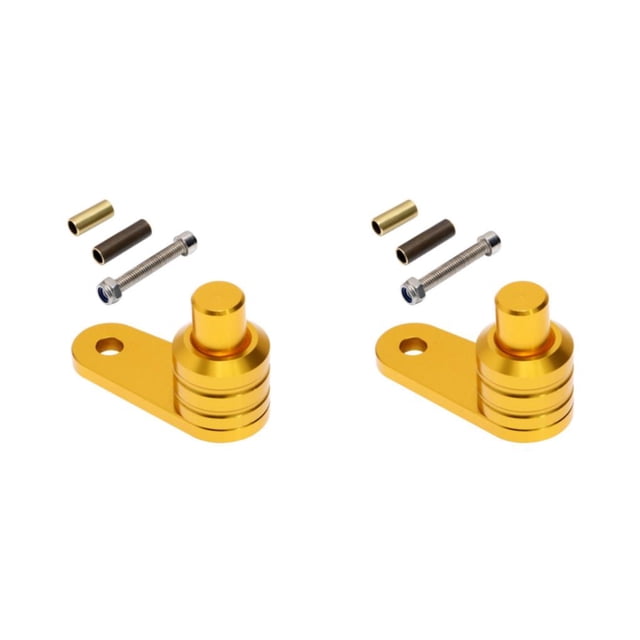 stanreset 1/2/3/5 Universal Aluminum Alloy Motorcycle Brake Lock Switch Replacement Motorbike Parking Button Lever Motorcycles Repair Gold 2PCS