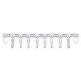 thumbnail image 1 of Door Hooks for Hanging Towels and Kitchenware Behind Door Sliding Rail Organizer White Plastic 30 cm x 3 cm, 1 of 8