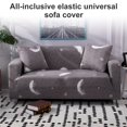 thumbnail image 2 of Sofa Cushion Cover All-inclusive Printed Elastic Couch Slipcover Furniture Protector Snowflake 3 Person, 2 of 9