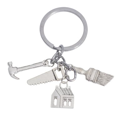 CIMAXIC Porte-clés en Métal Remise des Diplômes Marteau Créatif Porte-Clés Anneaux de Clés Pendentif Ingénieur Porte-Clés Alliage de Zinc Cadeau Ornements pour Étudiant Décoration de Sac à Clés,2.95"X1.18"X0.08 Pouces