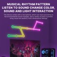 thumbnail image 2 of Smart Led Strip Lights 16 Million RGB Effects Rhythm Mode Manual and APP Remote Control LED Light No Drilling Wall Mount DIY Shape Connectable Light Bar with Backlight, 2 of 7