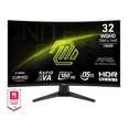 thumbnail image 1 of MSI 31,5 Po 2560 x 1440 (QHD) 180 Hz 0,5 Ms (GTG) Incurvé VA Rapide Moniteur de Jeu Inclinaison Réglable (MAG 325CQF), 1 of 5