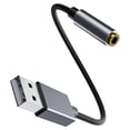 thumbnail image 1 of USB to 3.5mm Jack Audio Adapter Built 2 in Laptop Speaker, 1 of 8