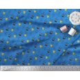 thumbnail image 3 of Soimoi Blue Rayon Fabric Cactus Leaves Print Fabric by Yard 58 Inch Wide, 3 of 3