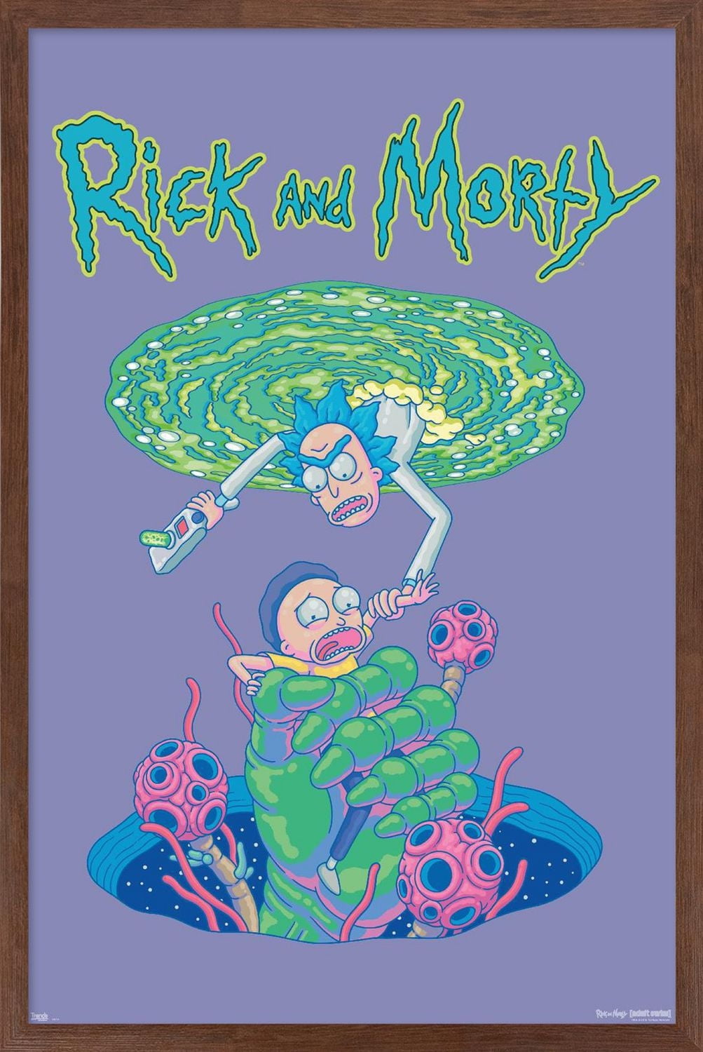 Rick And Morty - Portal Fall Wall Poster, 22.375" x 34"