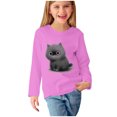 thumbnail image 2 of RXIRUCGD Chemises à Manches Longues pour Filles, Col Rond Mignon, Blouses Décontractées Élégantes (Rose, Taille : 4-5 Ans), 2 of 5