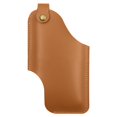 thumbnail image 1 of Milaget Handmade Cellphone Cell Phone Sheath Belt Pouch for Sports Running Light Light Brown, 1 of 7