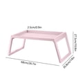 thumbnail image 3 of Fwttom Plastic Folding Table on Bed Foldable Computer Table Storage Desk, 3 of 6