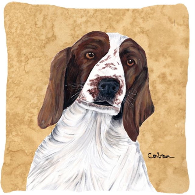 Carolines Treasures SC9131PW1414 Springer Spaniel Coussin Décoratif en Tissu Intérieur & Extérieur