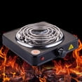 thumbnail image 2 of Lijie Electric Coil Burner Adjustable Temperature Compact Countertop Coiled Burner Single1000W Black, 2 of 6
