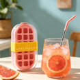 thumbnail image 2 of Ice Cube Tray & Tray with Lid Silicone with Storage Box Leak Proof Portable Ice Maker for Freezer Includes Stainless & Cleaning Brush, 2 of 4