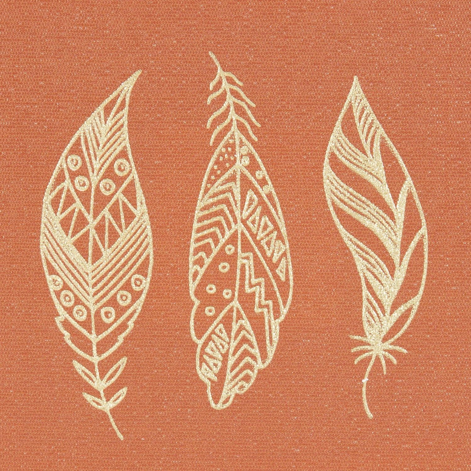 Toile embellie plumes