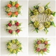 thumbnail image 4 of Wood Garland Door Hanging Hydrangea Rattan Ring Window Decorations for Elegant Home Décor, 4 of 8