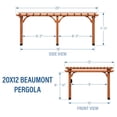 thumbnail image 3 of Backyard Discovery 20' x 12' Beaumont Pergola, 3 of 10