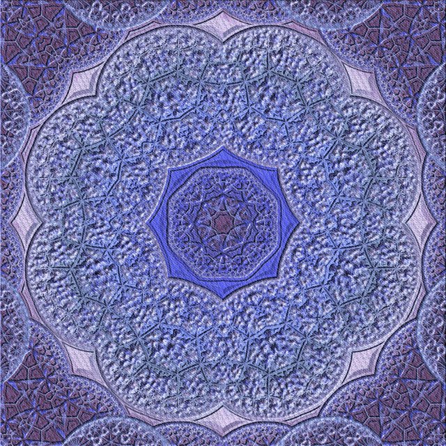 Ahgly Tapis d'Intérieur Lavable en Machine Carré Transitionnel Violet Pervenche Profond, 8 Pieds Carré