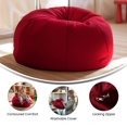 thumbnail image 2 of Small Solid Red Kids Bean Bag Chair, 2 of 9