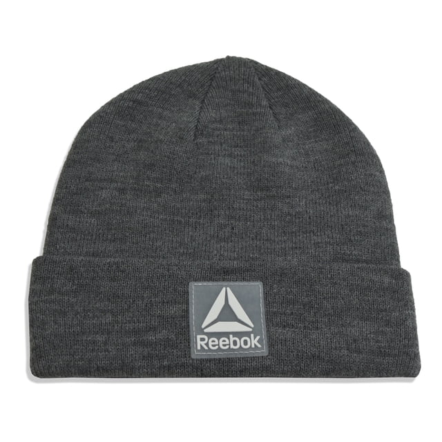 Reebok Tuque d'Hiver pour Jeunes en Gris Moyen, Conçue comme Accessoire d'Hiver pour Enfants avec une construction en Tricot Plat, un Poignets Extensible et une Toucher Doux à la Main. le Chapeau Est Doublé à l'Avant et Présente un Écusson logo Reebok. Taille Unique Convient à la Plupart.