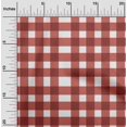 thumbnail image 2 of oneOone Cotton Poplin Maroon Fabric Gingham Check Craft Projects Decor Fabric Printed By The Yard 56 Inch Wide, 2 of 4
