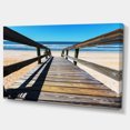 thumbnail image 2 of Longue Promenade en Bord de Mer Bleu - Impression sur Toile, 2 of 3