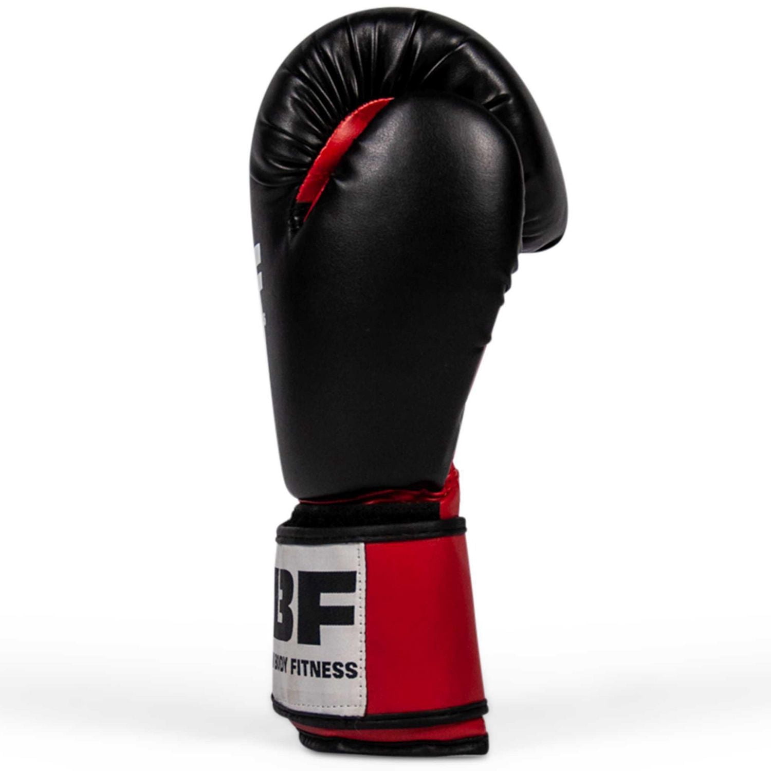 Gants de boxe Iron Body Fitness série Sport, 14 oz, gants d’entraînement rouge et noir