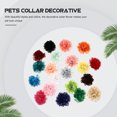 thumbnail image 3 of 20 Pcs Collier pour Animaux Fleurs Collier Délicat pour Chiot Décors en Chiffon (Style Assorti), 3 of 8