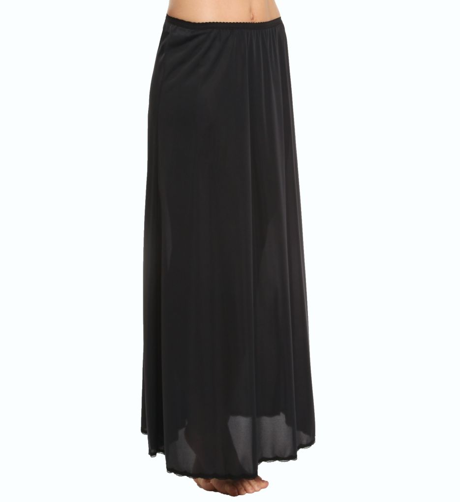 Women's Shadowline 4711638 38 Inch Long Flare Half Slip (Black S)