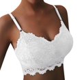 thumbnail image 3 of B91xZ Soutien-Gorge Triangle à Bretelles Réglables Mode Grande Taille Fermeture Arrière avec Armatures, Blanc P, 3 of 5