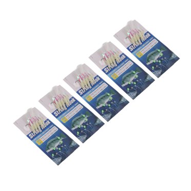 Luminous Lure String Hooks,  Glow in Water Luminous Feather Fishing Bait Rigs  For Saltwater 2