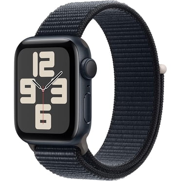 Apple Watch SE (2nd Generation GPS) 40mm Midnight Aluminium Case Smart Watch With Midnight Sport Loop (41mm belt) | Certified Refurbished (Grade A)